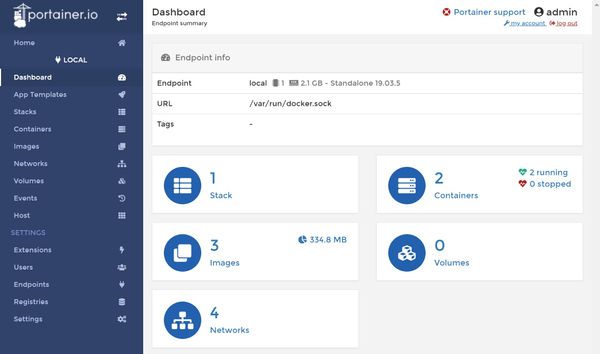 Mise à jour majeure de Portainer